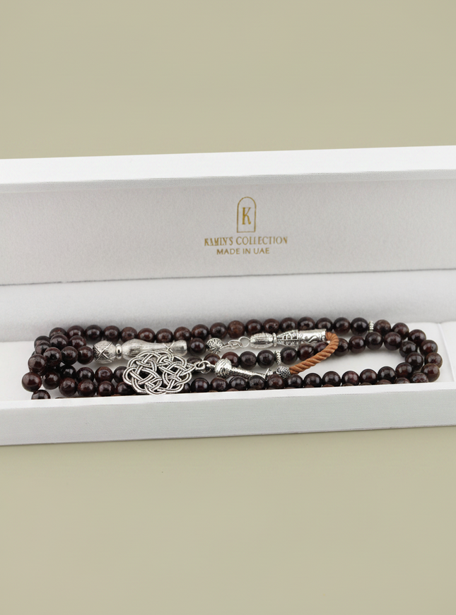 Natural Garnet Tasbih — 99 Beads | 6mm