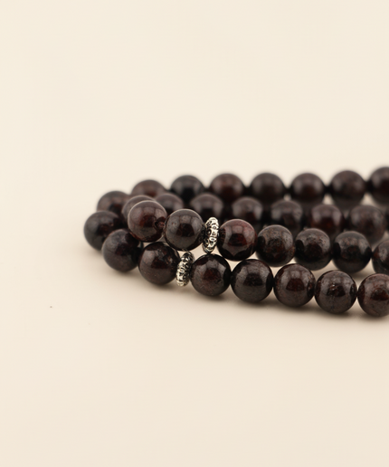 Natural Garnet Tasbih — 33 Beads | 6mm