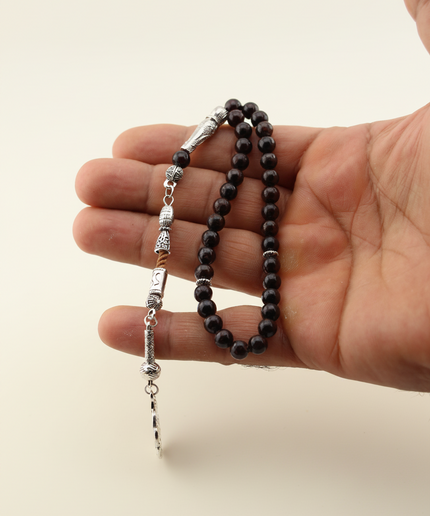 Natural Garnet Tasbih — 33 Beads | 6mm