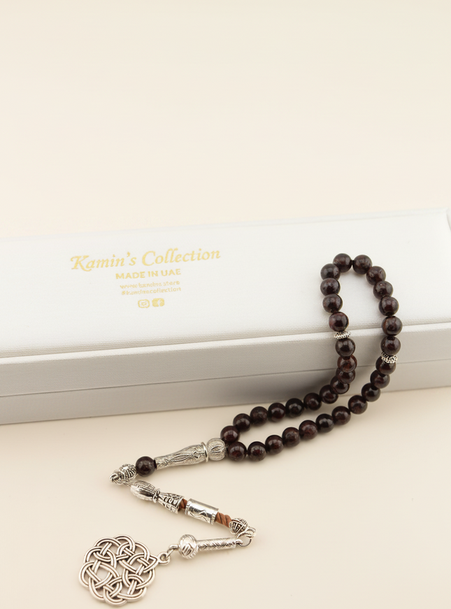 Natural Garnet Tasbih — 33 Beads | 6mm