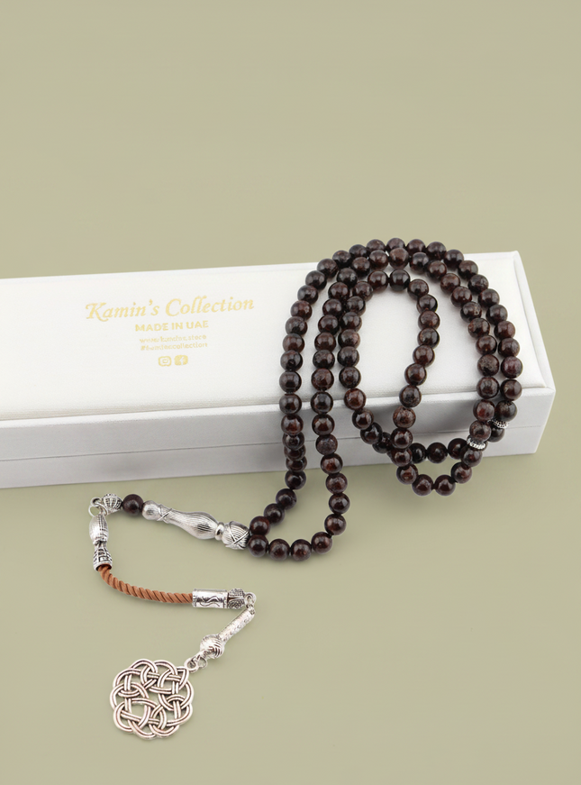 Natural Garnet Tasbih — 99 Beads | 6mm
