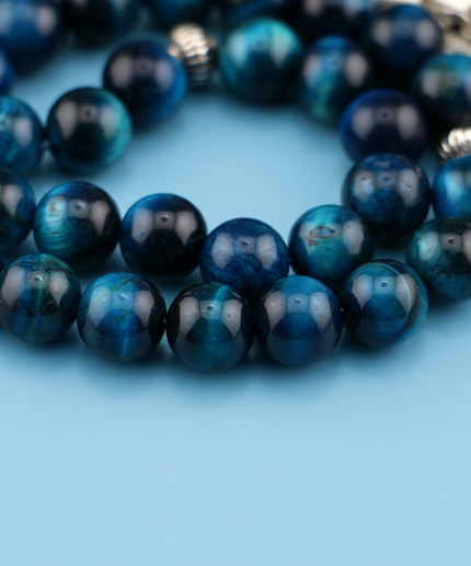 Teal Tiger Eye Tasbih