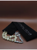 Citrine tasbih prayer beads with decorative feather charms
