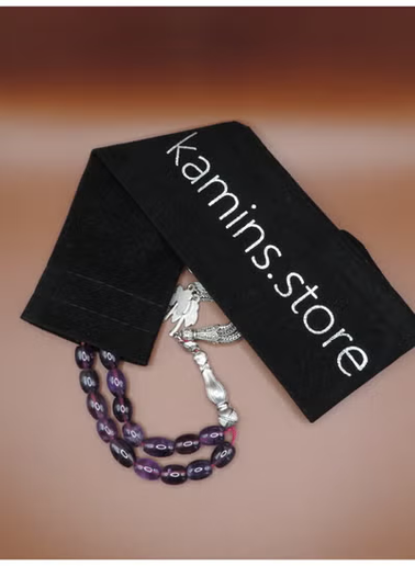 Natural oval amethyst stone beads in purple hues