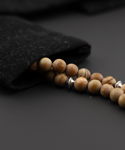 Wood Jasper Collection | Dual Tasbih Set — 99-Bead & 33-Bead