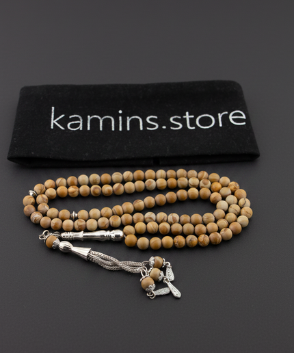 Wood Jasper Collection | Dual Tasbih Set — 99-Bead & 33-Bead
