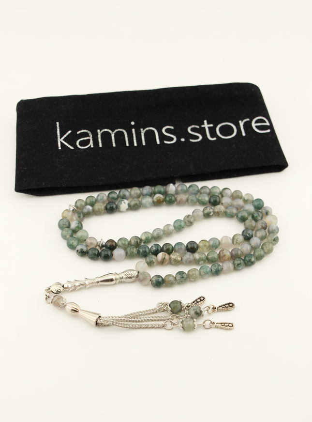 Indian Agate Tasbih – Twin Set | 99/33 Bead Set