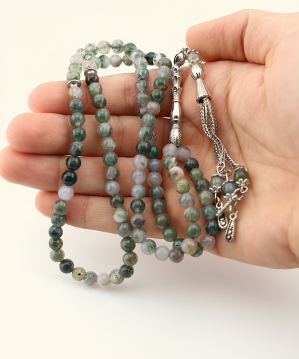 Indian Agate Tasbih – Twin Set | 99/33 Bead Set