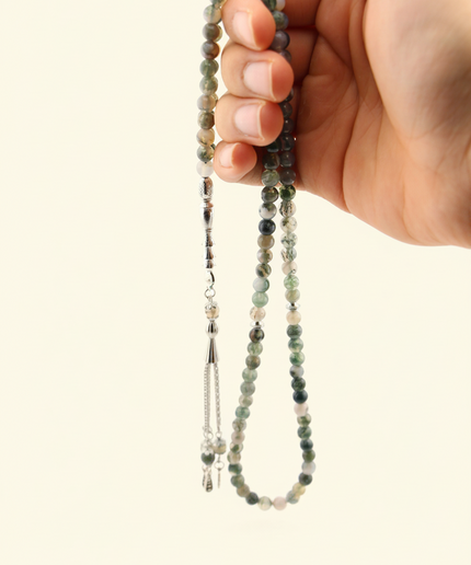 Indian Agate Tasbih – Twin Set | 99/33 Bead Set