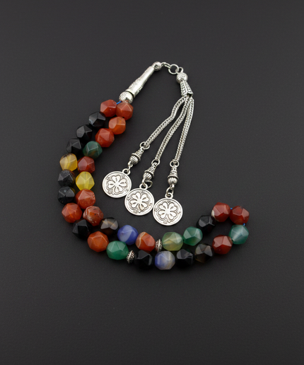 Multicolor Agate Tasbih