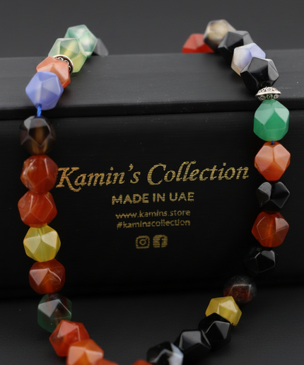 Multicolor Agate Tasbih