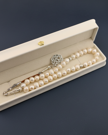 Natural Pearl Tasbih With Arabic Tassel