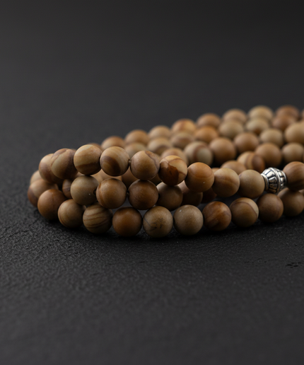 Wood Jasper Collection | Dual Tasbih Set — 99-Bead & 33-Bead